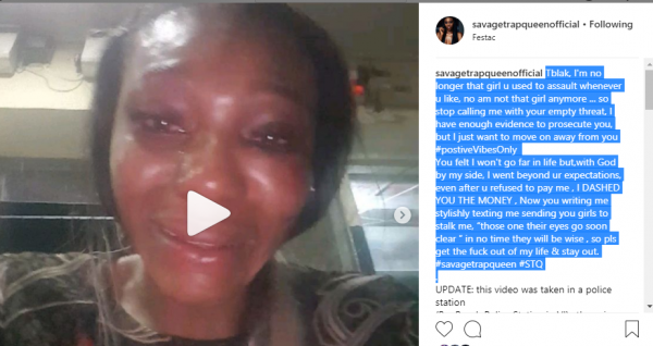 600px x 318px - Nigerian porn star, Savage Trap Queen accuses Tblak of assault