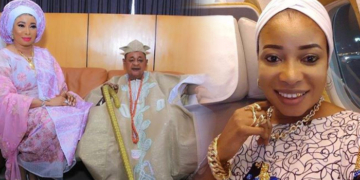 Actress Lizzy Anjorin, Alaafin of Oyo, Oba Lamidi Adeyemi