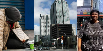 Nigerian Woman begging in Canada