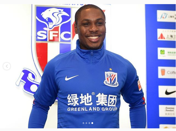 Super Eagles striker, Ighalo unveiled as the new No.9 for Chinese football club Shanghai Shenhua (Photos)