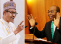 Pres. Buhari; CBN governor, Godwin Emefiele