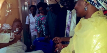 Aisha Buhari in Hospital