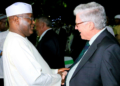 Founder, American University of Nigeria (AUN), Atiku Abubakar and former American ambassador to Nigeria and member, Board of the AUN, Mr. John Campbell