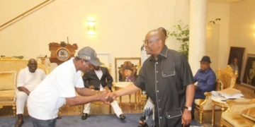 Governor Wike receives AAC Deputy governorship candidate, Akpo Bomba Yeeh