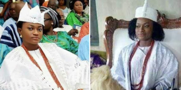 Regent Taiwo Oyebola Agbona, a young Nigerian lady who ruling as a King