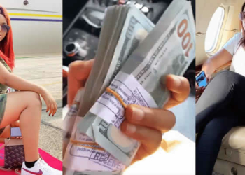 Regina Daniels flaunt Dollars