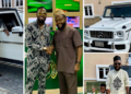 Dbanj's partner, Damian Ifeanyi shows off his brand new 2019 Mercedez Benz G63 AMG