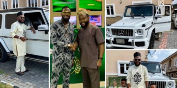 Dbanj's partner, Damian Ifeanyi shows off his brand new 2019 Mercedez Benz G63 AMG