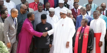 Buhari meets Christian Leaders in Aso Rock