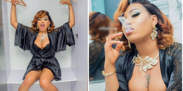 Toyin Lawani flaunts her boobs as she poses in sexy lingerie