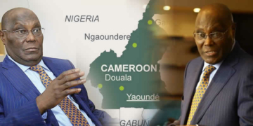 Atiku, Cameroon map