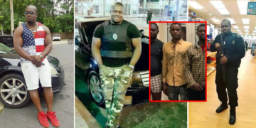 Chuks Okebata, Inset: suspected killers