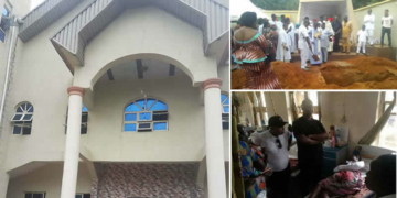 St. Philips Catholic Church in Ozubulu, Victim in hospital and burial ground