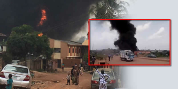 Fire outbreak at Onipepeye, Ibadan