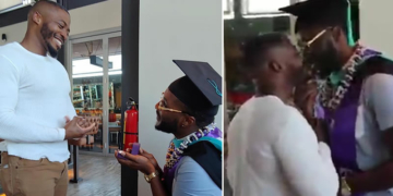 Nigerian man proposes to boyfriend on his graduation ceremony