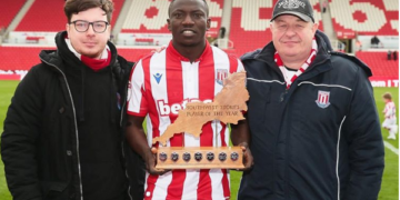 Super Eagles midfielder, Oghenekaro Etebo wins Stoke City player of the year