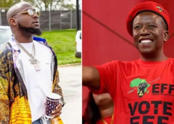 Davido and South Africa's Julius Malema