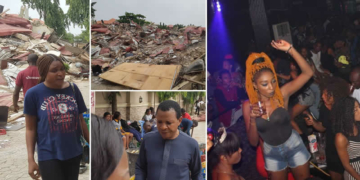 Abuja night club. Caramelo Lounge demolished