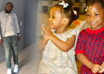 Davido and daughters, Imade, Hailey