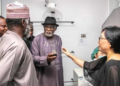 Governor of Ondo State, Rotimi Akeredolu and Muhammad Abdallah, the chairman of the National Drug Law Enforcement Agency in Thailand