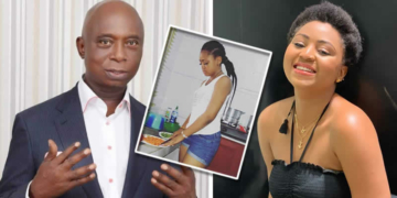 Regina Daniels cooks for husband, Ned Nwoko