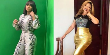 Tonto Dikeh reacts to Toke Makinwa