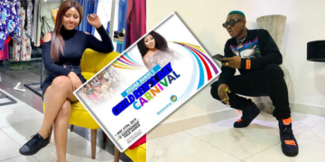 Regina Daniels, Zlatan Ibile; INSET: Carnival Poster