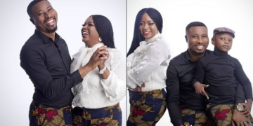 Nigerian comedian, Senator, wife and kid