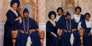 King saheed Elegushi first wife with Queen Aramide Sekinat and Kids