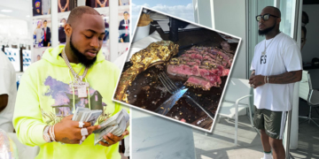 Davido show off N980,000 'Miami Suya'