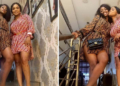 Iyabo Ojo and her daughter, Priscilla twinning