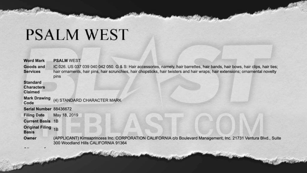 Kim Kardashian trademarks Psalm West