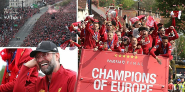 Fans take to the streets as Liverpool goes on UCL  parade