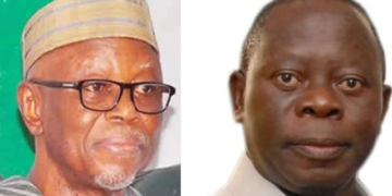 John Oyegun and Adams Oshiomhole