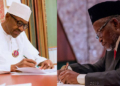 President Buhari and CJN Tanko Muhammad