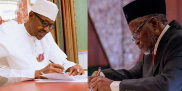 President Buhari and CJN Tanko Muhammad