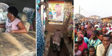 Burial photos of late actor  Dagunro