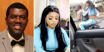 Reno Omokri reacts to video of Bobrisky riding on a bike in Lagos