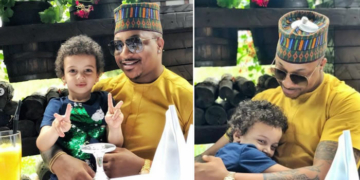 Nollywood actor IK Ogbonna and son, Ace