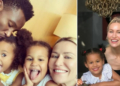 Mikel Obi, Olga Diyachenko and kids