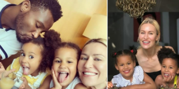 Mikel Obi, Olga Diyachenko and kids