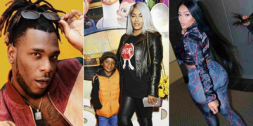 Burna Boy’s girlfriend Stefflon Don and son