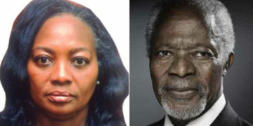 Dr Ameyo Adedevoh and Kofi Annan