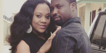 Stella Damasus and husband, Daniel Ademinokan