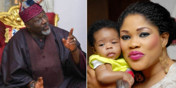 Dino Melaye, Bisi Ibidapo-Obe and baby