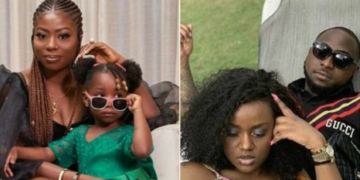 Sophia Momodu and daughter, Imelda, Davido and Chioma