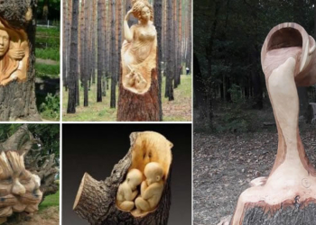 beautiful artworks carved from trees
