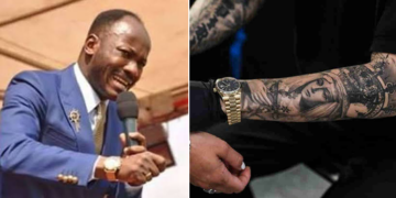 Apostle Suleman, Image depicting tattoo