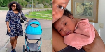 Actress Ruth Kadiri and baby, Reign