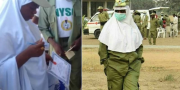 Youth Corps members wearing Hijab